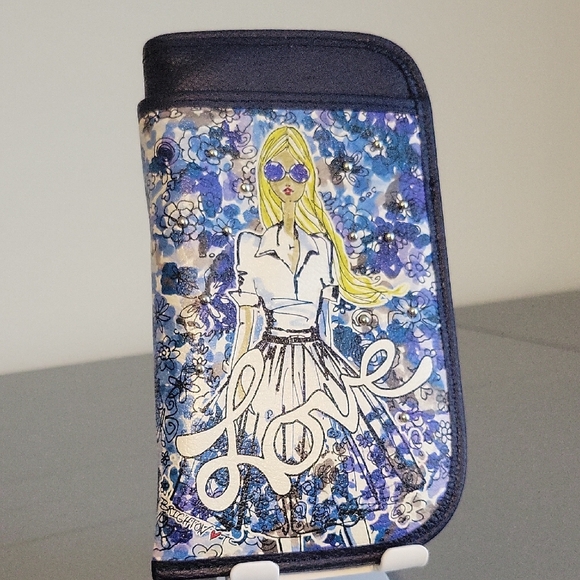 BRIGHTON Indigo Double Sided Studded Eyeglass Sleeve - Picture 2 of 12